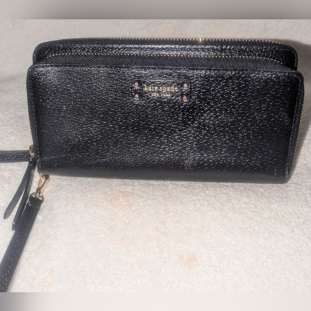 Kate Spade Grove Street Anita Double Zip Wristlet Wallet.